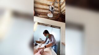 Massive Ejaculation at Waxing