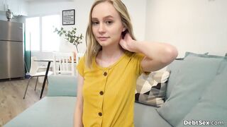 Pov bbc for slim golden-haired who can't pay loans!