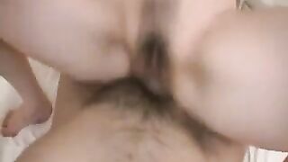 creampie in aged hirsute cunt