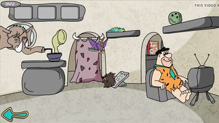 Ass Pebbles -The Flintstones, Barney face banging Pebbles