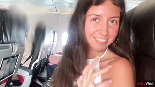 Public oral on Airplane - we got caught!