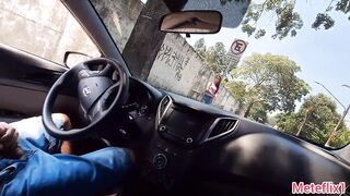 Asking for information with a jock sticking out to a hawt cutie at the bus stop!