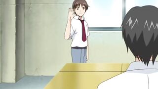 Breasty hentai sensei screws boy high sckool student