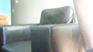 Ex wife bent over chair