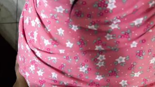 My Appealing Stepdaughter Cooking in Pajamas I couldn't stand her Butt and my wife who is traveling - Amateur Homemade