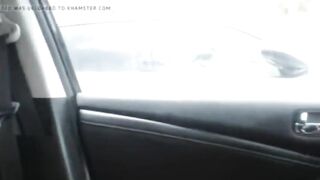 Hawt Golden-Haired Cums In Her Car With A Vibrator