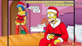 Christmas Present! Giving his wife as a gift to beggars! The Simptoons, Simpsons Manga
