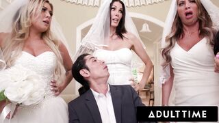 ADULT TIME - Large Titty mother I'd like to fuck Brides Discipline Large Penis Wedding Planner With MAD REVERSE GROUP-SEX!