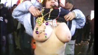 Mardi gras Massive boobs