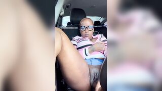 Naughty Hotty Stuffs Her Creamy Cunt In The Front Seat (LARGE CLIMAX)