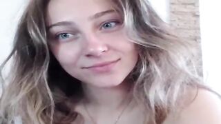 Polish golden-haired with blue eyes is about to show her hawt brassiere on live livecam