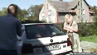 Wife gets eager when finds her dude screwing mother in law