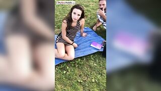 French gal Tracy Rose picked up in park for intensive sex