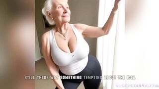 [GRANNY Story] BBC Double Penetration after Yoga Class for Granny