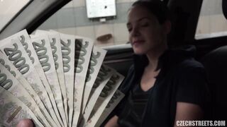 Czech hottie is using each opportunity to earn some cash or to suck a ramrod
