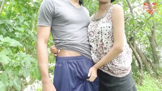 Cute teen hotty was taken to the wood and banged. Ashavindi