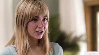 Teen and large bazookas stepmoms having family lesbo 3some