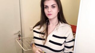 Breastfeeding Step Mother with cumming large wang was caught by her Step Son