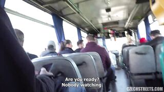 Czech Streets – Luxurious mother I'd like to fuck banged in a Public Bus