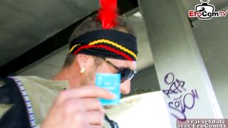 CORPULENT FRENCH TEEN WITH LARGE BUTT HAS AMATEUR OUTDOOR SEX