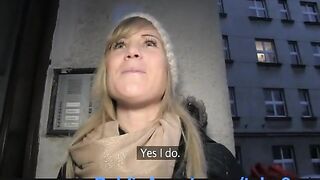 PublicAgent Valentines Day bang with a stranger for hot blond