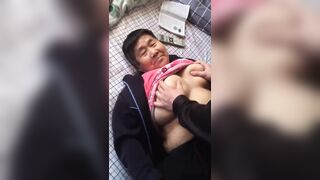 Oriental Amaeur Granny Have A Fun it