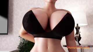 Large Breasty Mother I'd Like To Fuck Screws Blond Dickgirl - Roleplay - CG Animation