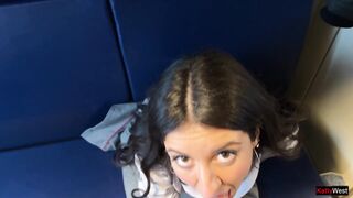 Sex with the conductor on the educate, I hope this babe doesn’t get fired!