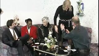 Interracial aged group fuckfest