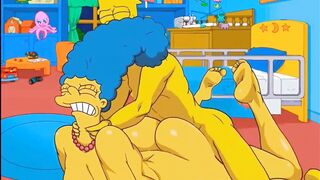 Anal Housewife Marge Groans With Joy As Sexy Cum Fills Her Booty And Squirts In All Directions / Manga / Uncensored / Cartoons / Manga