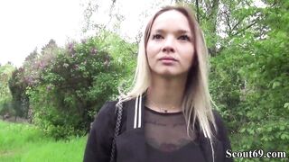 German Scout - Slim Tattoo Teen Monika Entice to Bang Hard