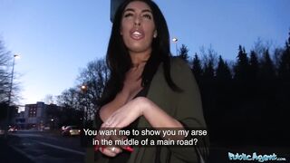 Public Agent Cheating large breasts Brit deepthroats thick weenie on holiday