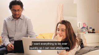 Shy classmate is drilled by his ally