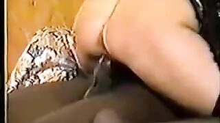 Hawt aged wife in underware goes ebony