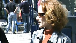 German gets rock hard outdoor screw