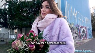 Public Agent Large titties honey gets smutty proposal