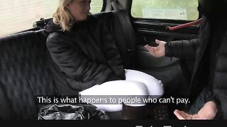 FakeTaxi - Hungarian golden-haired in backseat anal