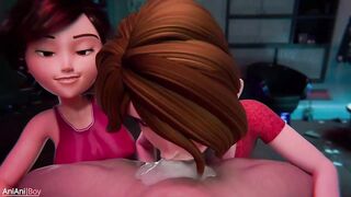 Cass x Helen - 2 MILFs superlatively good animation!