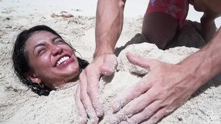 SinsLife - three Slutty Model on Vacation, Stripped and Screwing!