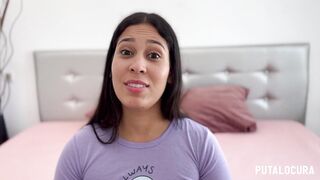 PutaLocura - The large-assed Colombian Natalie swallows Torbe's cum in a very ribald bang