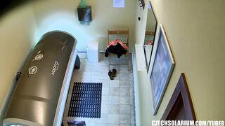 Hawt Golden-Haired Tanning her Glamorous Body