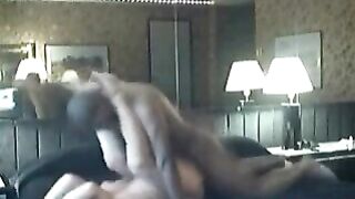 Sexually Excited ebony lads are screwing an insatiable woman during the time that her spouse is coercive to see 'em