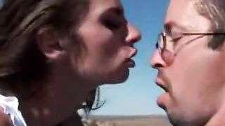 Gorgeous Jewish Beauty Hitchhikes Herself Into An Anal