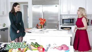 Small Teen Gets Her Snatch Stuffed At Large Fuckfest