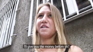 PublicAgent Russian accepts money for sex from stranger