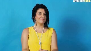 Italian Casting With Fat Brunette hair - AMATEUR EURO