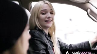 Curious Blond Teen Tries Lesbo Sex