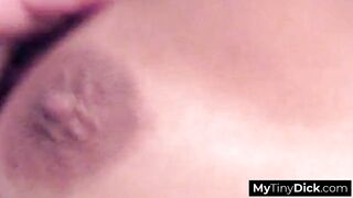 Slender cute hottie POV blow job for his tiny shlong
