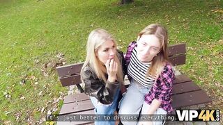 VIP4K. Hawt and playful golden-haired Zlata Shine is cheating on her GF with a Large Boss