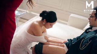 ModelMedia Asia - In a short time-to-be-married concupiscent wife engages in wife-swapping sex previous to her wedding day